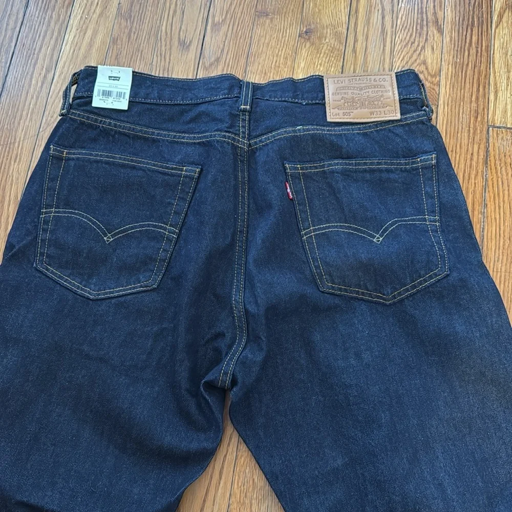 NWT Levi's Men's Selvedge dark wash Jeans straight leg 33w 30L